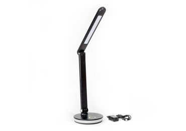 Platinet PDL400RGBB stolní LED lampa 12W stmívatelná, dotykové ovládání, USB port, černá