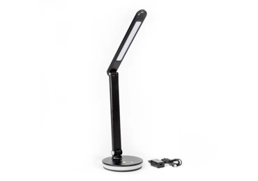 Platinet PDL400RGBB stolní LED lampa 12W stmívatelná, dotykové ovládání, USB port, černá