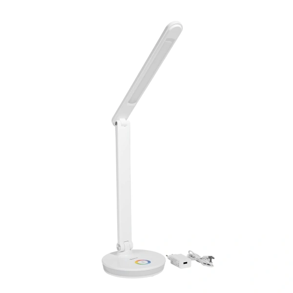 Platinet PDL400RGBW stolní LED lampa 12W stmívatelná, dotykové ovládání, USB port, bílá