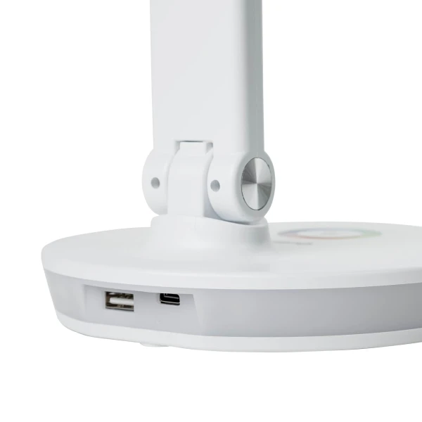Platinet PDL400RGBW stolní LED lampa 12W stmívatelná, dotykové ovládání, USB port, bílá
