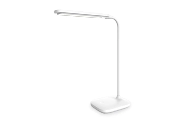 Platinet PDL6728 stolní LED lampa 5W stmívatelná, dotykové ovládání, integrovaná baterie 2400mAh, USB port, bílá