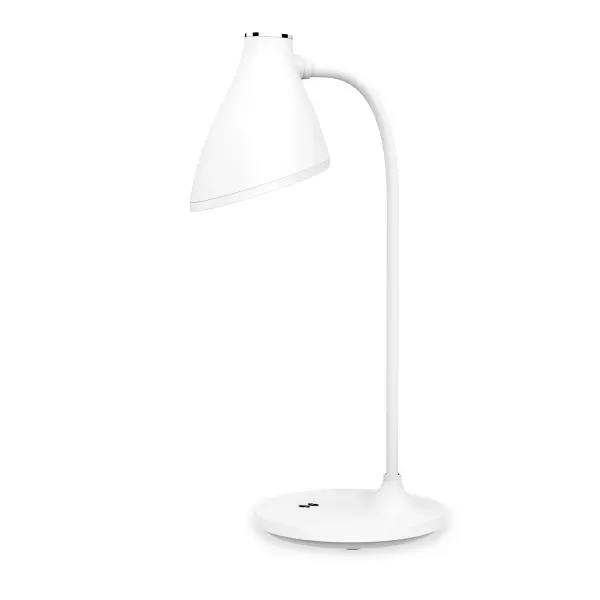 Platinet PDL6730 stolní LED lampa 5W stmívatelná, integrovaná baterie 2400mAh, bílá