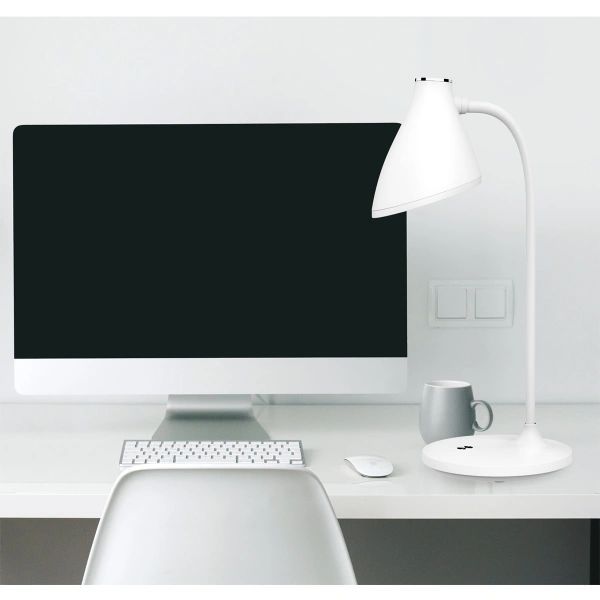 Platinet PDL6730 stolní LED lampa 5W stmívatelná, integrovaná baterie 2400mAh, bílá