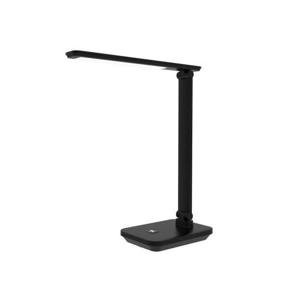 Platinet PDL6731B stolní LED lampa 5W stmívatelná, dotykové ovládání, integrovaná baterie 6000mAh, USB port, černá Platinet PDL6731B stolní LED lampa 5W stmívatelná, dotykové ovládání, integrovaná baterie 6000mAh, USB port, černá