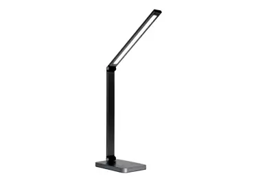 Platinet PDL888B stolní LED lampa 10W stmívatelná, dotykové ovládání, bezdrátové nabíjení, USB port, černá