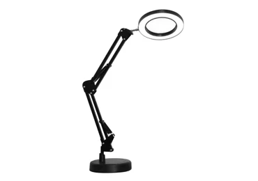 Platinet PDLD11 stolní LED lampa Magnify 10W stmívatelná s lupou, černá