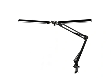 Platinet PDLD20 stolní LED lampa Flexy 20W stmívatelná s klipem, 2 ramena, černá