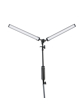 Platinet PDLD20 stolní LED lampa Flexy 20W stmívatelná s klipem, 2 ramena, černá