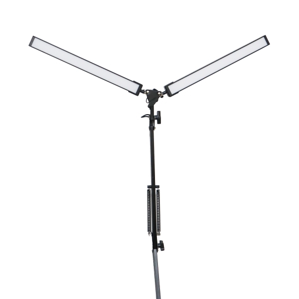 Platinet PDLD20 stolní LED lampa Flexy 20W stmívatelná s klipem, 2 ramena, černá Platinet PDLD20 stolní LED lampa Flexy 20W stmívatelná s klipem, 2 ramena, černá