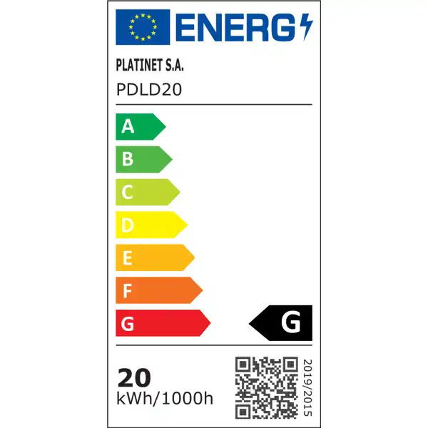 Platinet PDLD20 stolní LED lampa Flexy 20W stmívatelná s klipem, 2 ramena, černá