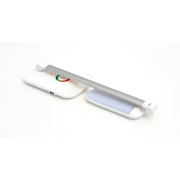 Platinet PDLQ60 stolní LED lampa 18W stmívatelná, dotykové ovládání, USB port, bílá