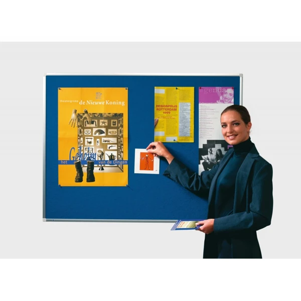 Obrázek pro LEG-7141535 Plstěná textilní nástěnka 45x60 cm, PREMIUM, modrá