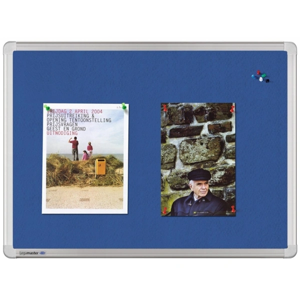 Plstěná textilní nástěnka 45x60 cm, UNIVERSAL, modrá