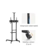Pojízdný stojan Brateck T1040T pro TV 37"-70" 50kg 2 police