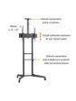 Pojízdný stojan Brateck T1040T pro TV 37"-70" 50kg 2 police