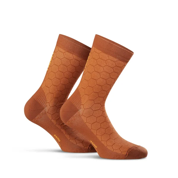 Ponožky NEON 3D Brick Orange - Velikost L (44-46)