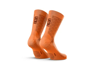Ponožky NEON 3D Orange Fluo - Velikost L (44-46)