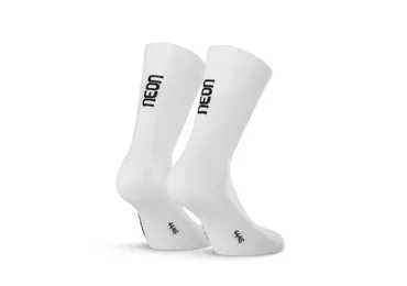 Ponožky NEON 3D White Black - Velikost L (44-46)