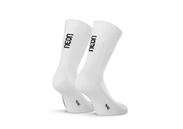 Ponožky NEON 3D White Black - Velikost M (42-44)