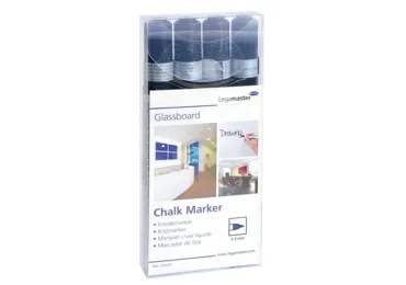 Popisovač na skleněné tabule, černý, sada 4 kusů