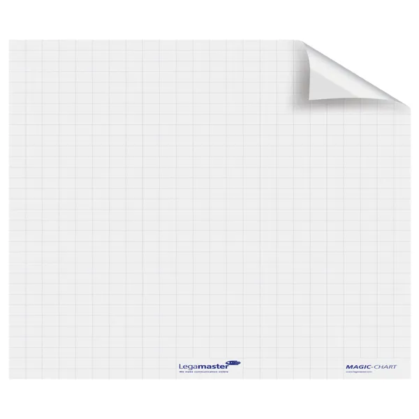 Obrázek pro LEG-7159000 Popisovatelná folie Magic-Chart, bílá se čtverečky