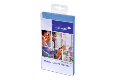 Popisovatelné štítky Magic-Chart Notes, 10x20 cm, modré, 100 ks