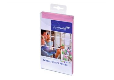 Popisovatelné štítky Magic-Chart Notes, 10x20 cm, růžové, 100 ks