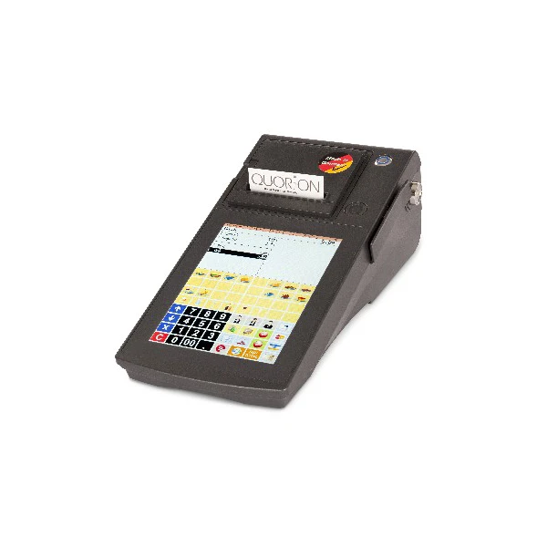 POS systém Qtouch 8 Black 2xRS, tiskárna 80mm, Lan, Dallas