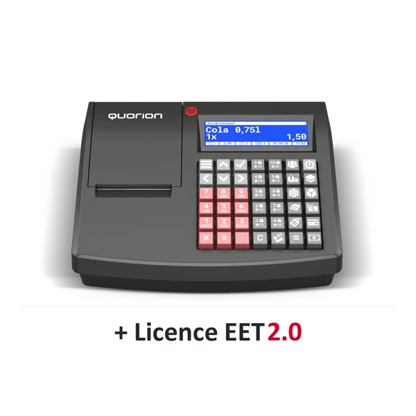 Registrační pokladna QMP 65 + licence EET 2.0