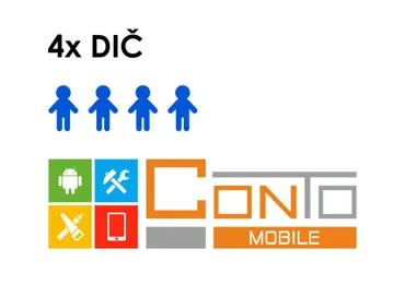 Rozšíření Conto Mobile na 4 subjekty / DIČ