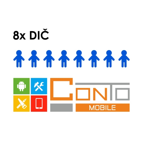 Rozšíření Conto Mobile na 8 subjektů / DIČ