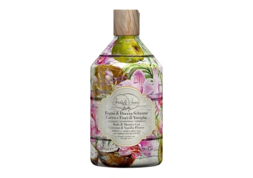 Rudy Profumi (Fruit&Juice) Sprchový gel a pěna do koupele s vůní Kokos a vanilkové květy - 500 ml