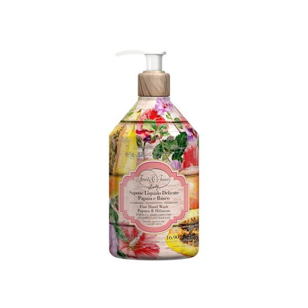 Rudy Profumi (Fruit&Juice) Tekuté mýdlo na ruce s vůní Papája a ibišek - 500 ml