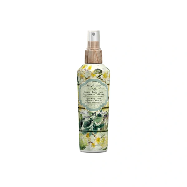 Rudy Profumi (Fruit&Juice) Tělový krém ve spreji s vůní Bergamot a bílý čaj - 150 ml