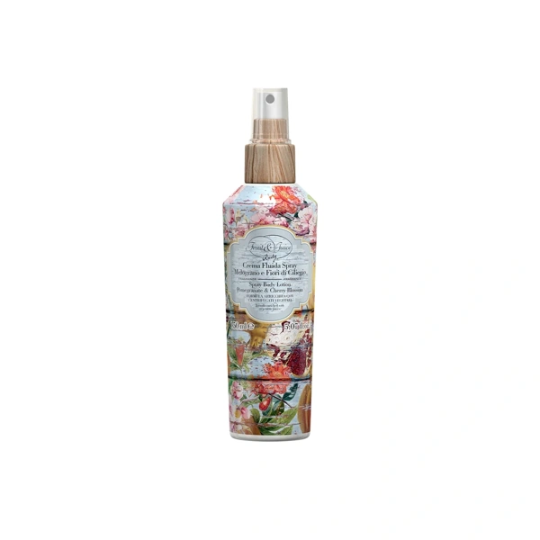 Rudy Profumi (Fruit&Juice) Tělový krém ve spreji s vůní Granátové jablko a třešňové květy - 150 ml