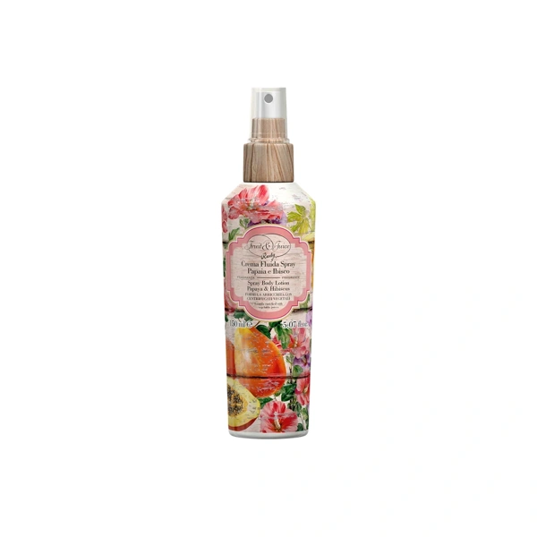 Rudy Profumi (Fruit&Juice) Tělový krém ve spreji s vůní Papája a ibišek - 150 ml