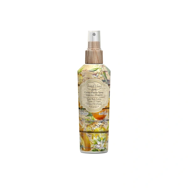 Rudy Profumi (Fruit&Juice) Tělový krém ve spreji s vůní Pomeranč a zázvor - 150 ml