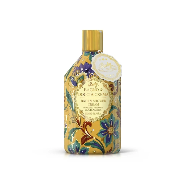 Rudy Profumi Krémová pěna do kopele a sprchy s vůní Luxury Gold Amber - 500 ml