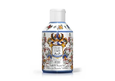 Rudy Profumi Le Maioliche Krémový sprchový gel a pěna do koupele s vůní AMALFI PEONY - 100 ml