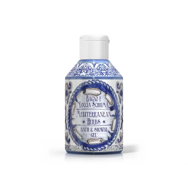 Rudy Profumi Le Maioliche Krémový sprchový gel a pěna do koupele s vůní MEDITERRANEAN HERBS - 100 ml