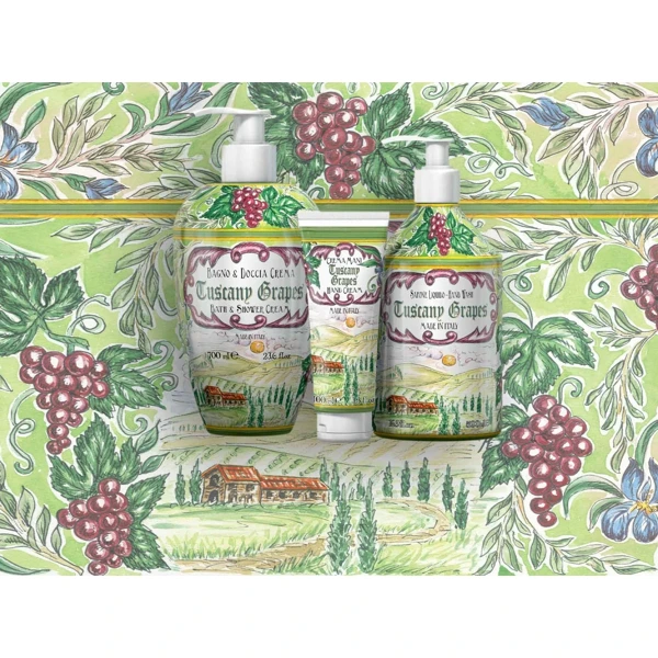 Rudy Profumi Le Maioliche Krémový sprchový gel a pěna do koupele s vůní TUSCANY GRAPES - 100 ml