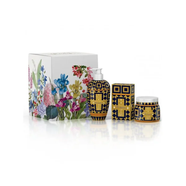 Rudy Profumi MAIOLICHE Dárková sada FRAGRANCE Art Edition s vůní POMPEI - sprchový gel + toaletní voda + krém na tělo