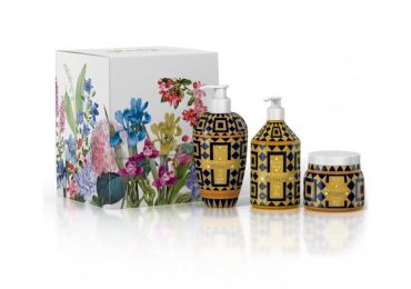 Rudy Profumi MAIOLICHE Dárková sada KIT BODY CARE Art Edition s vůní POMPEI - sprchový gel + tekuté mýdlo + krém na tělo