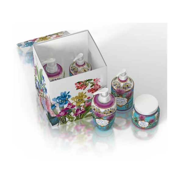 Rudy Profumi MAIOLICHE Dárková sada KIT BODY CARE Art Edition s vůní PORTOFINO - sprchový gel + tekuté mýdlo + krém na tělo