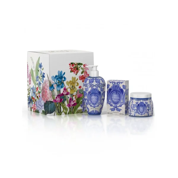 Rudy Profumi MAIOLICHE Dárková sada KIT FRAGRANCE Art Edition s vůní FIRENZE - sprchový gel + toaletní voda + krém na tělo