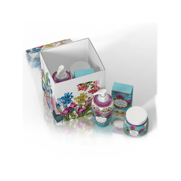 Rudy Profumi MAIOLICHE Dárková sada KIT FRAGRANCE Art Edition s vůní PORTOFINO - sprchový gel + toaletní voda + krém na tělo