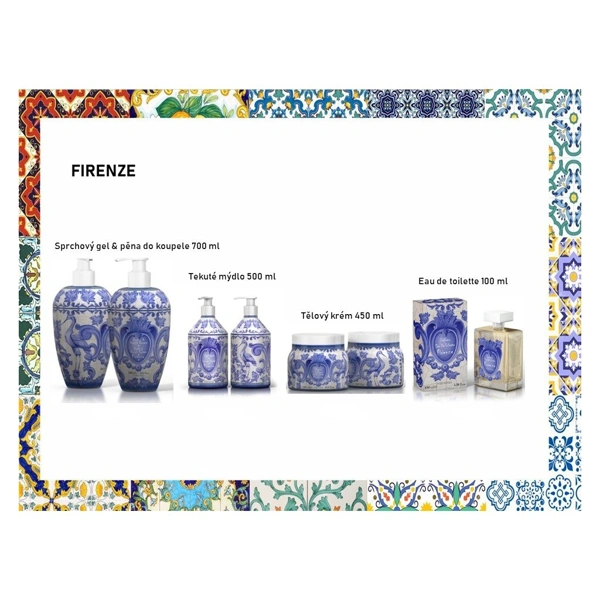 Rudy Profumi MAIOLICHE Hydratační tělový krém s vůní FIRENZE - 450 ml