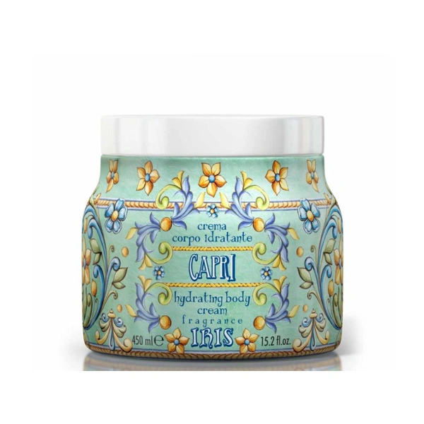 Rudy Profumi MAIOLICHE Hydratační tělový krém s vůní IRIS OF CAPRI - 450 ml