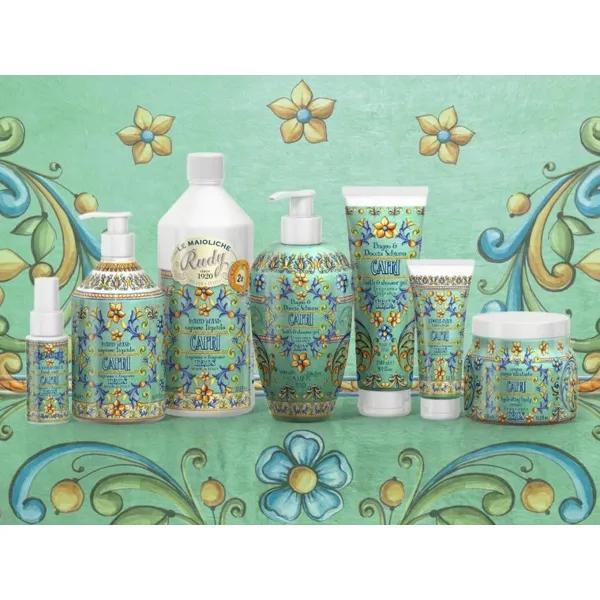 Rudy Profumi MAIOLICHE Hydratační tělový krém s vůní IRIS OF CAPRI - 450 ml