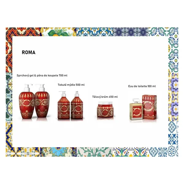 Rudy Profumi MAIOLICHE Hydratační tělový krém s vůní ROMA - 450 ml